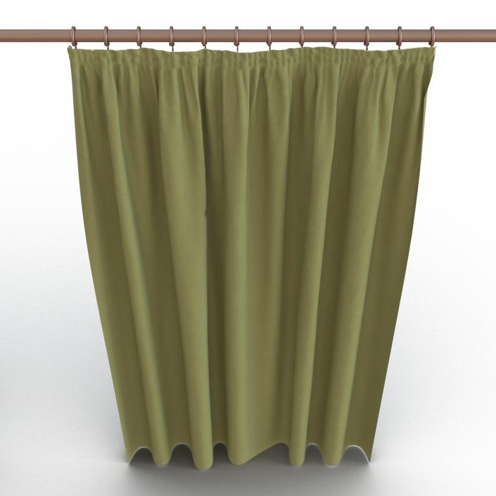 3D model Curtain 2 Green