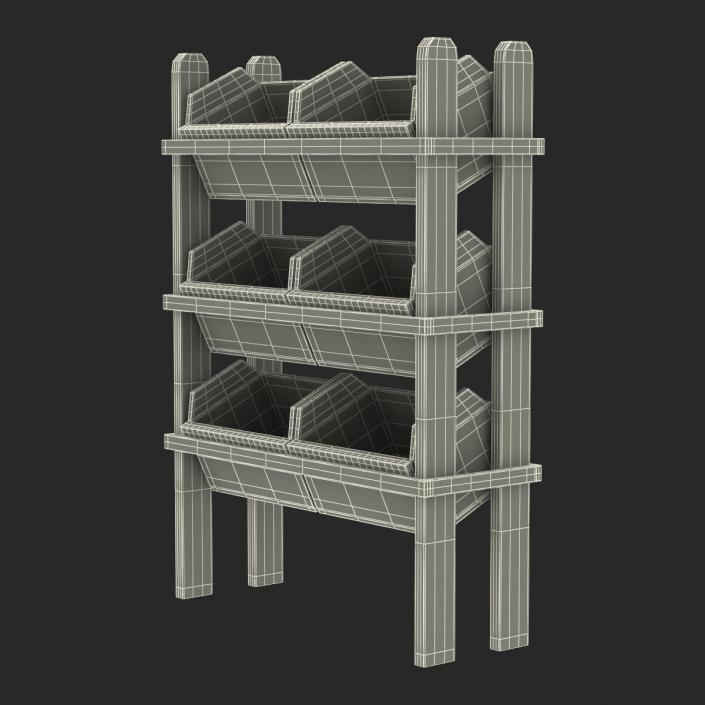 Bakery Display Shelves 3 3D model