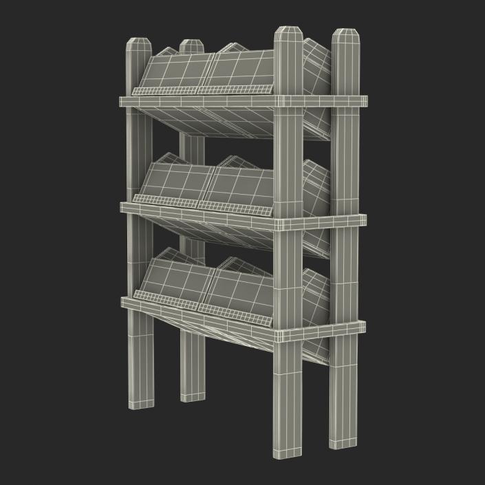 Bakery Display Shelves 3 3D model