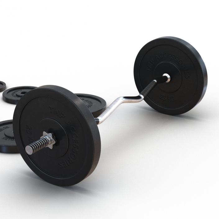 3D Barbell and Plates model