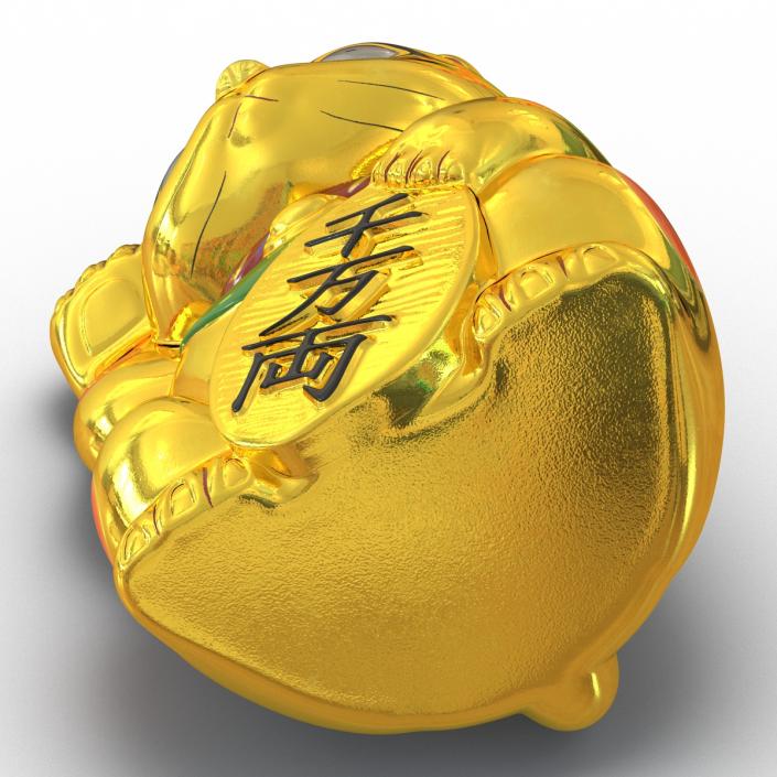 3D model Maneki Neko 3 Golden
