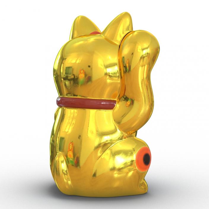 3D model Maneki Neko 3 Golden