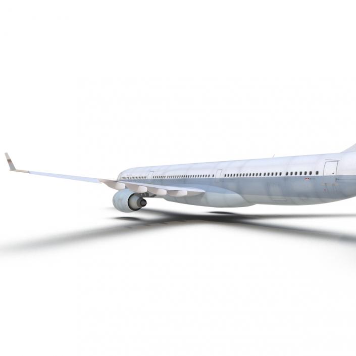 3D model Jet Airliner Airbus A330-300 Cathay Pacific Rigged