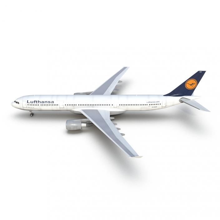 3D Jet Airliner Airbus A330-300 Lufthansa model