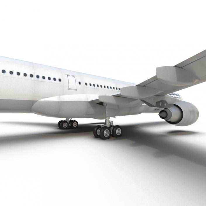 3D model Jet Airliner Airbus A330-300 Lufthansa Rigged