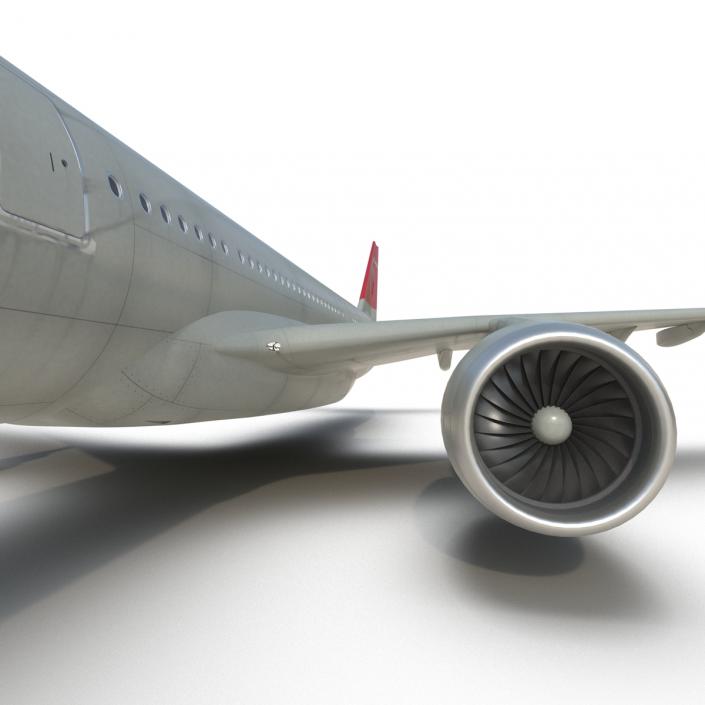 Jet Airliner Airbus A330-300 Northwest Airlines Rigged 3D model