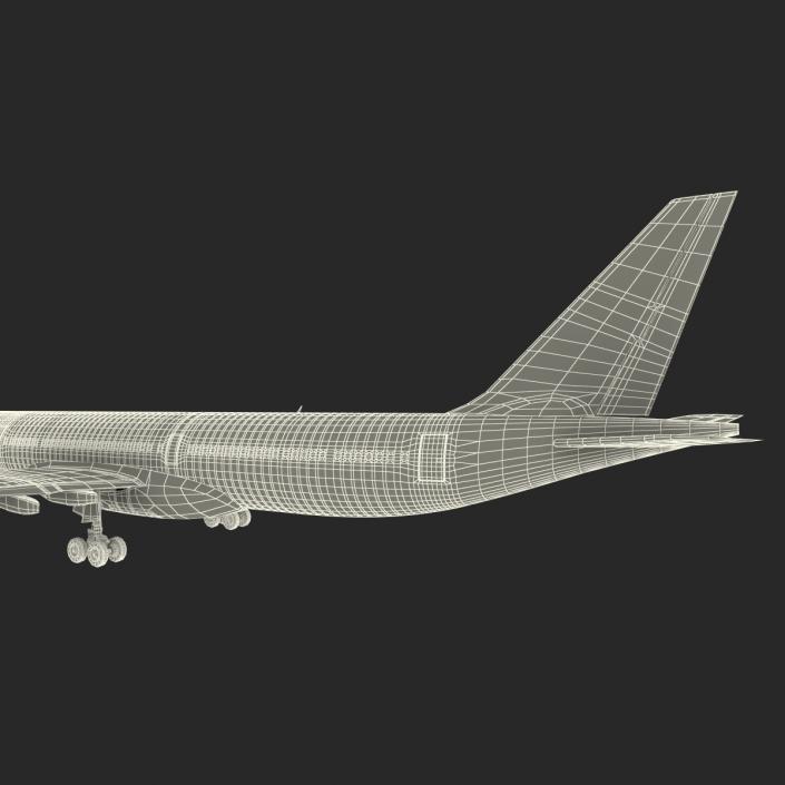Jet Airliner Airbus A330-300 Qatar 3D model