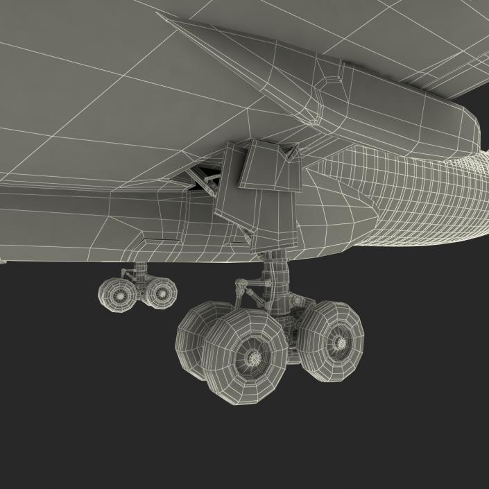 3D Jet Airliner Airbus A330-300 Qatar Rigged