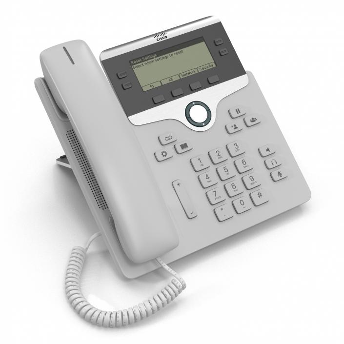 3D model Cisco IP Phone 7841 White