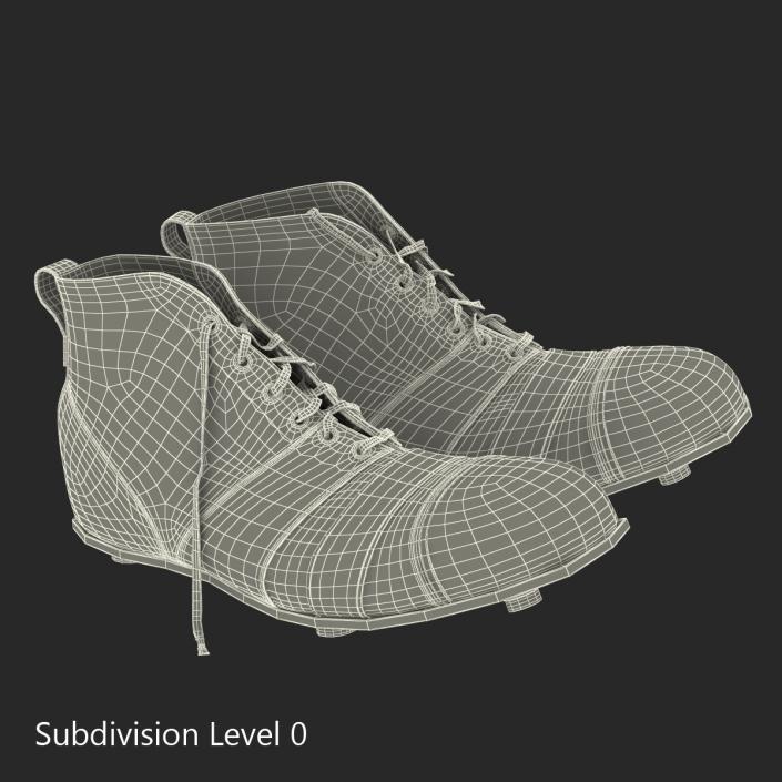 Vintage Football Boots 3D
