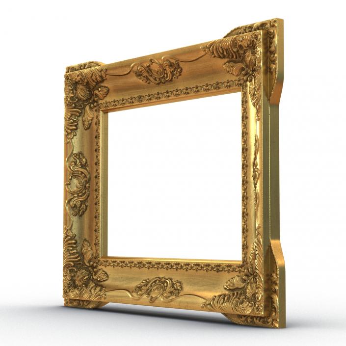 3D Baroque Picture Frame 2 model