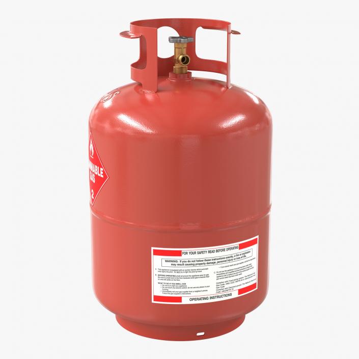 Gas Cylinder 4 3D model