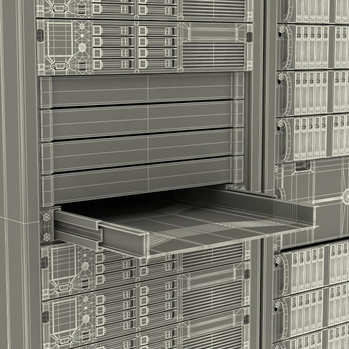 3D Dell Server Racks Set