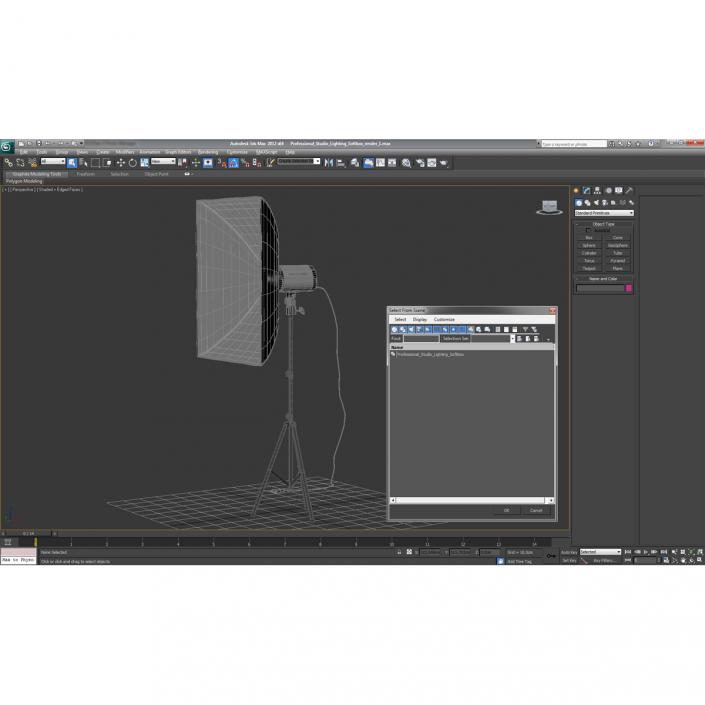 3D Professional Studio Lighting Softbox