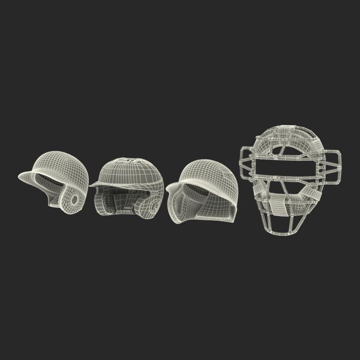 3D Baseball Hats Collection 4