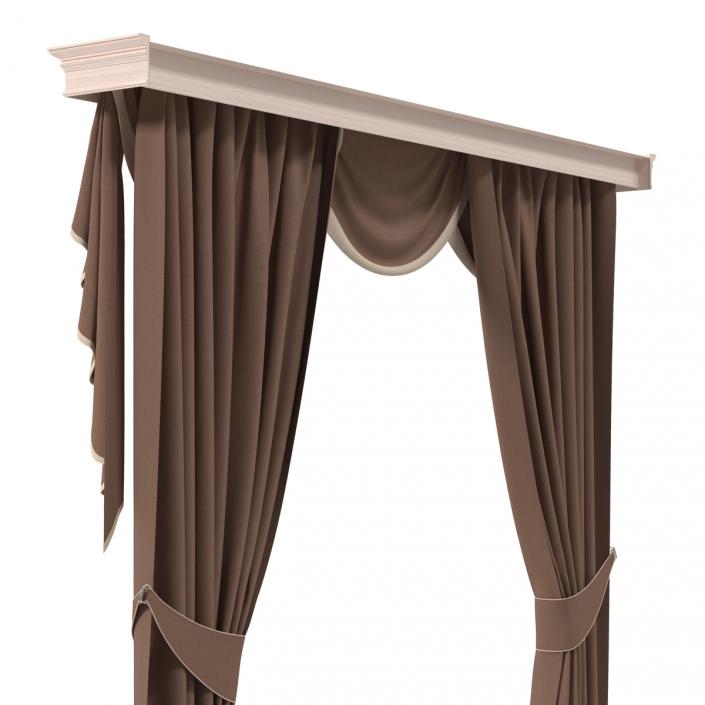 3D model Curtain 6 Brown