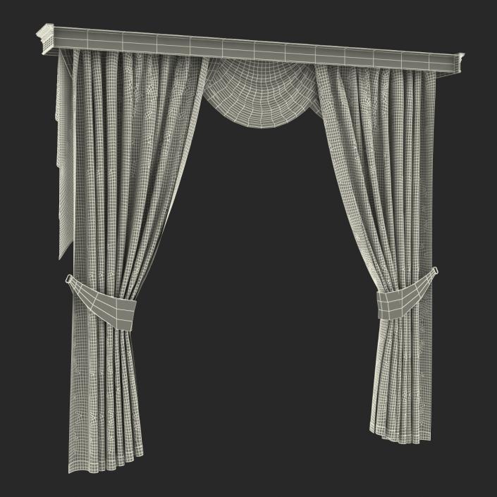 3D model Curtain 6 Brown