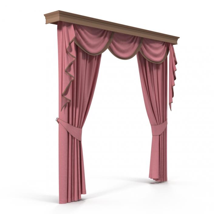 Curtain 6 Pink 3D model