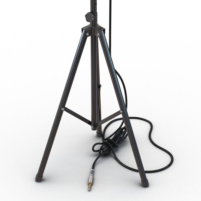 Studio Microphone Rode and Stand 3D