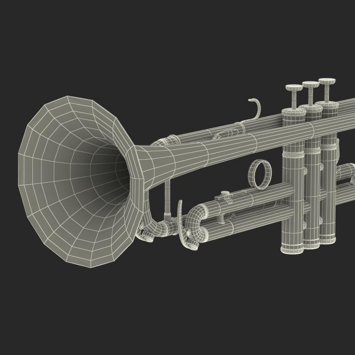 Trumpet Silver 3D model