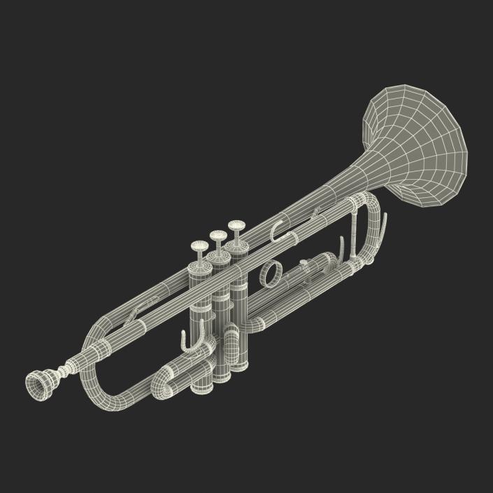Trumpet Silver 3D model