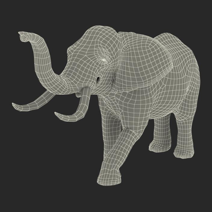 3D model Elephant Rigged