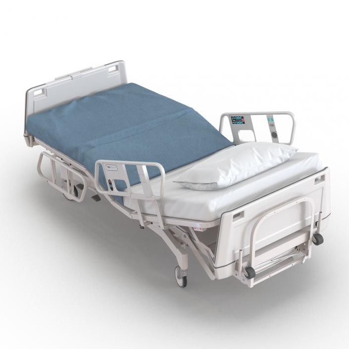 Hospital Bed Rigged 3D model