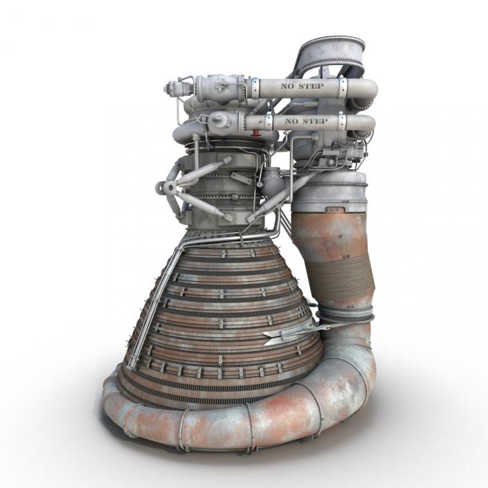 F-1 Rocket Engine 2 3D model