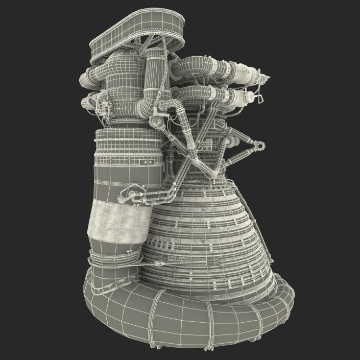 F-1 Rocket Engine 2 3D model