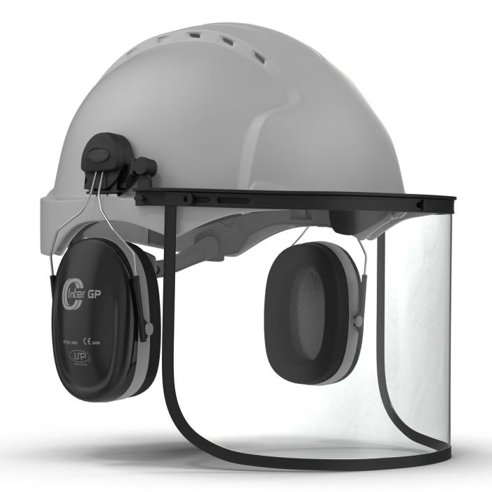 3D Safety Helmet 2 White