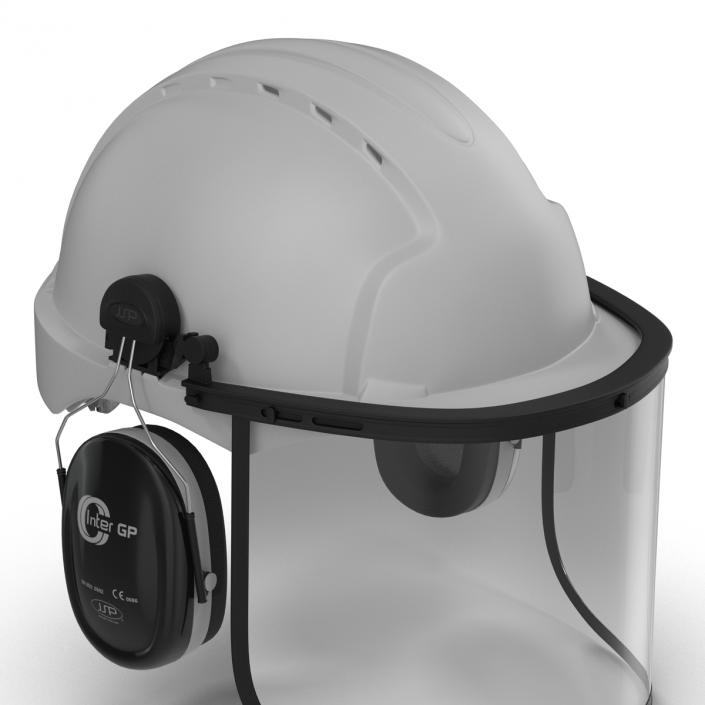 3D Safety Helmet 2 White