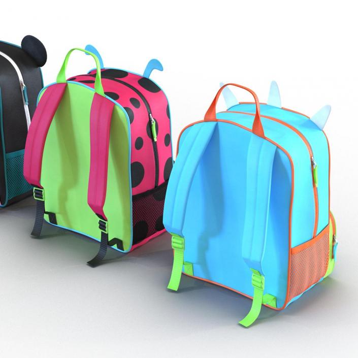 Kid Backpacks 3D Models Collection 3D model