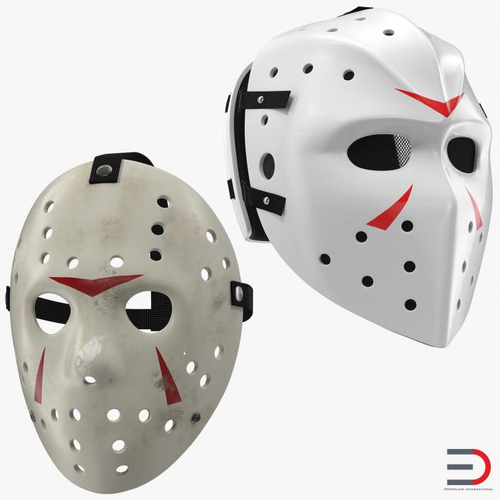 3D Hockey Masks Collection model
