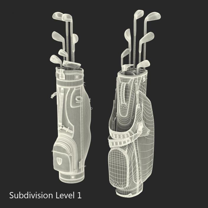 Golf Bags Collection 2 3D