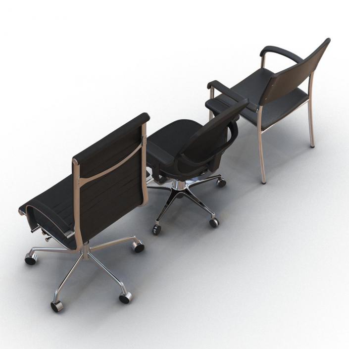 Office Chairs Collection 3D model