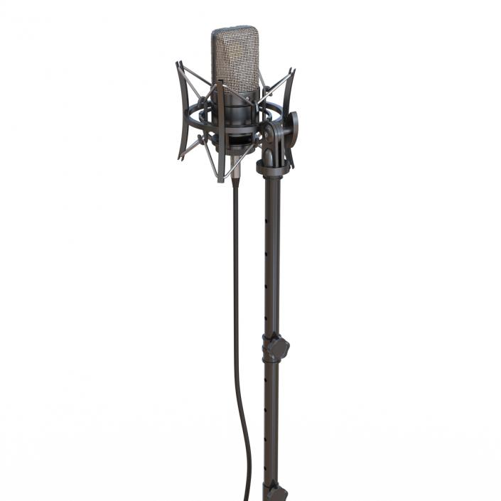 3D Condenser Microphone and Stand Generic model