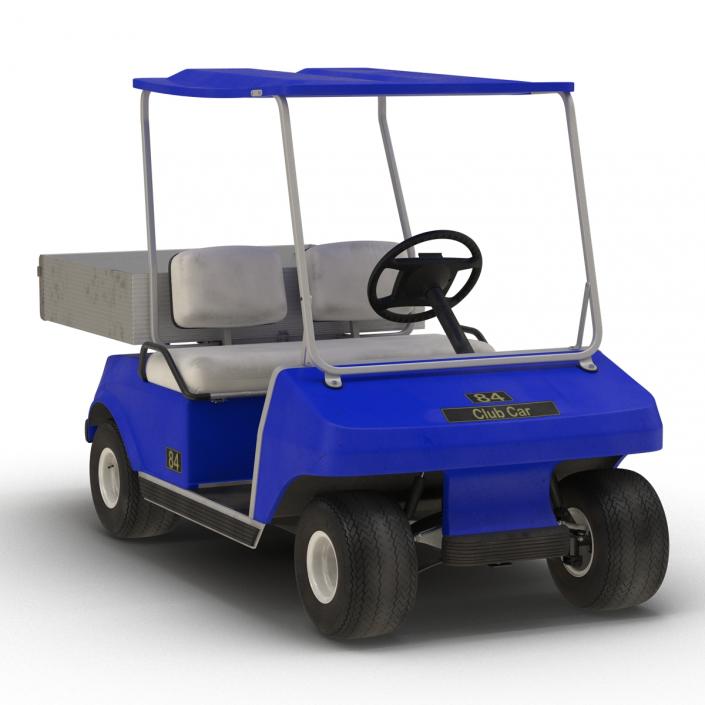 Golf Cart Blue 3D model