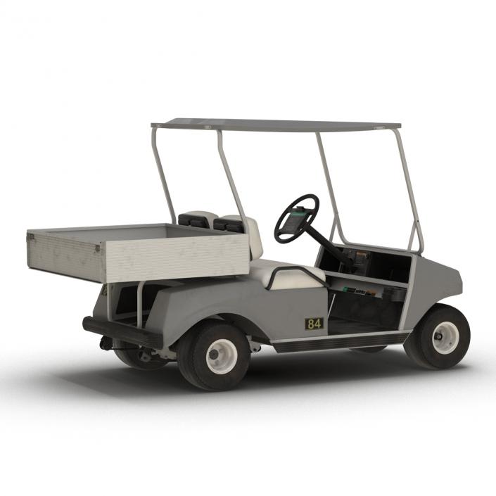 Golf Cart Gray 3D model