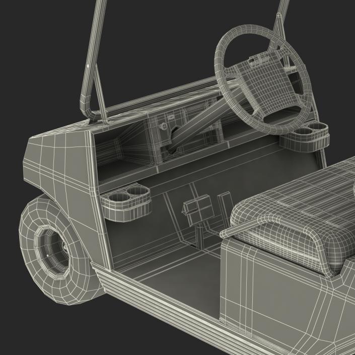 3D model Golf Cart Green