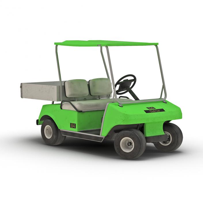 Golf Cart Green Rigged 3D