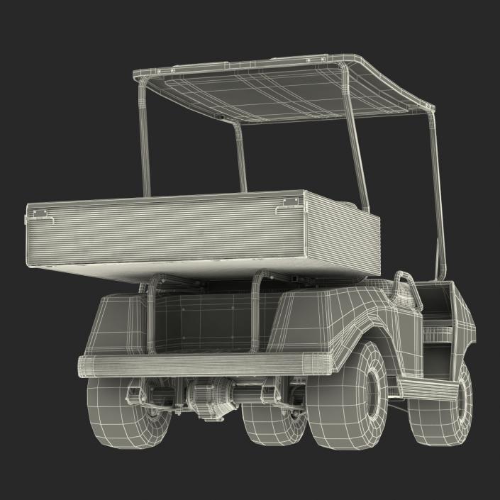 Golf Cart Green Rigged 3D