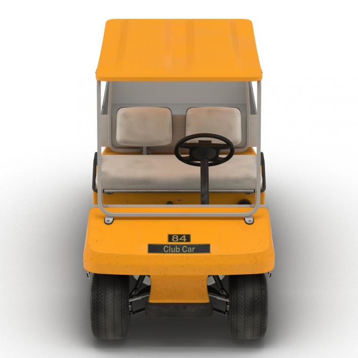 3D Golf Cart Orange