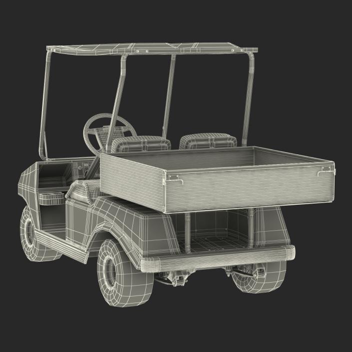 3D Golf Cart Orange