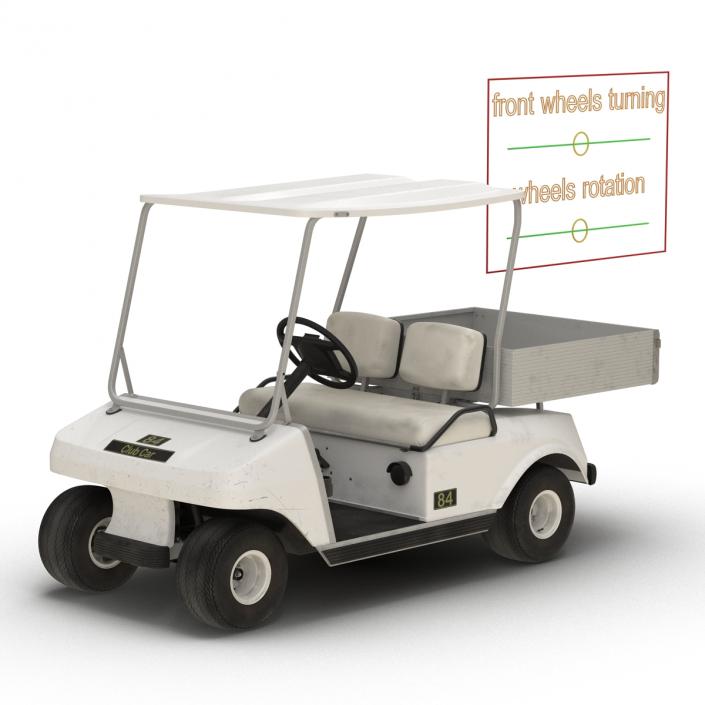 3D Golf Cart Rigged