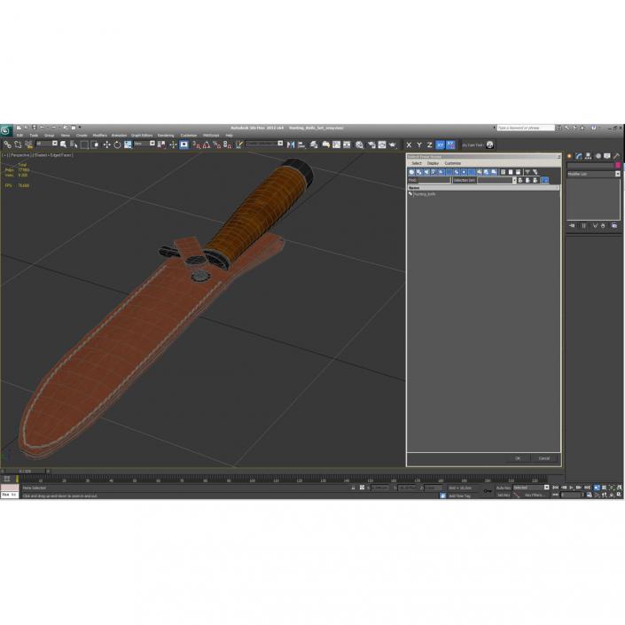 Hunting Knife Set 3D
