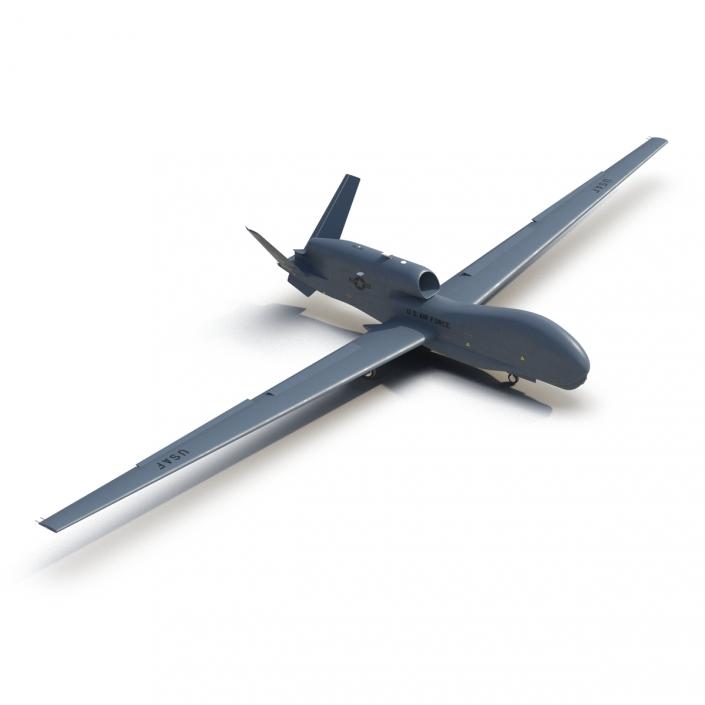 RQ-4 Global Hawk UAV Rigged 3D