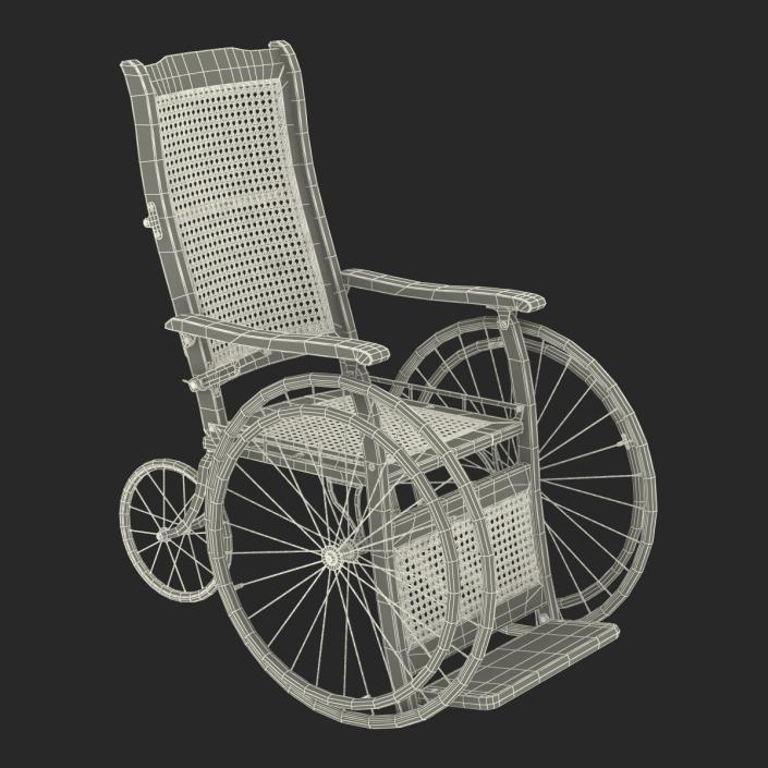 3D Vintage Wheelchair model