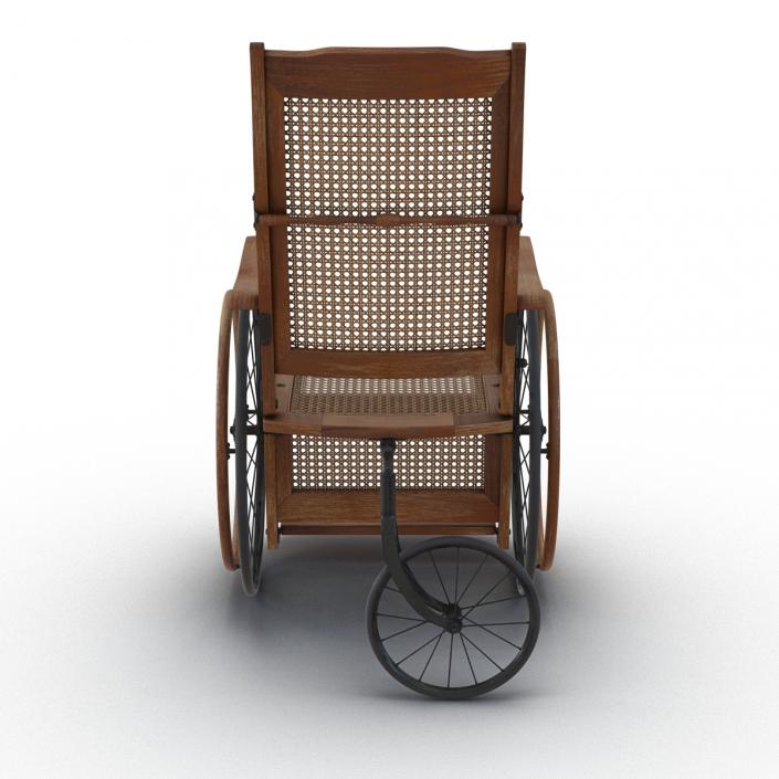 3D model Vintage Wheelchair Rigged