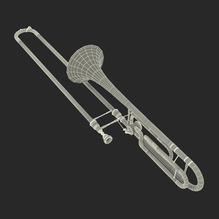 3D model Trombone Silver