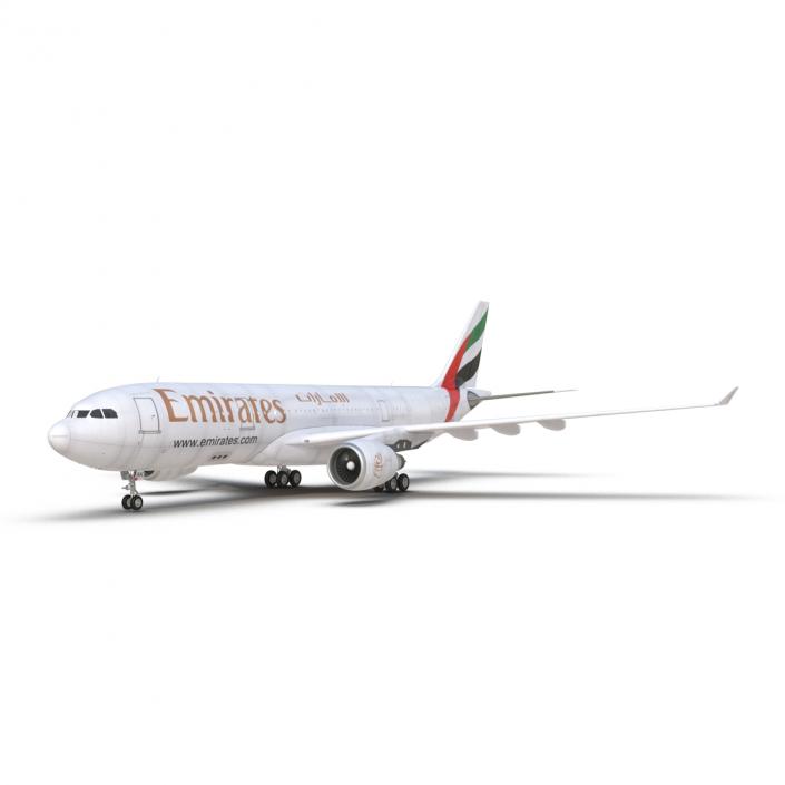Airbus A330-P2F Emirates 3D model